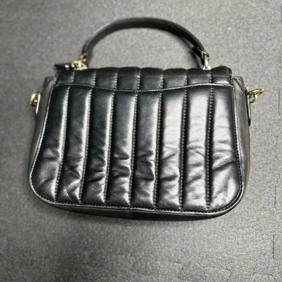 Coach Black Quilted Leather Shoulder Bag - Picture 2 of 7